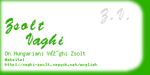 zsolt vaghi business card